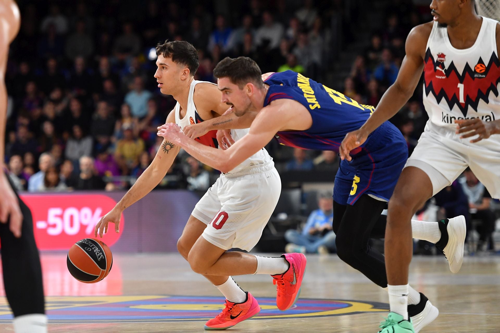 Spagnolo, Kurucs y Forrest, bajas del Baskonia en Málaga